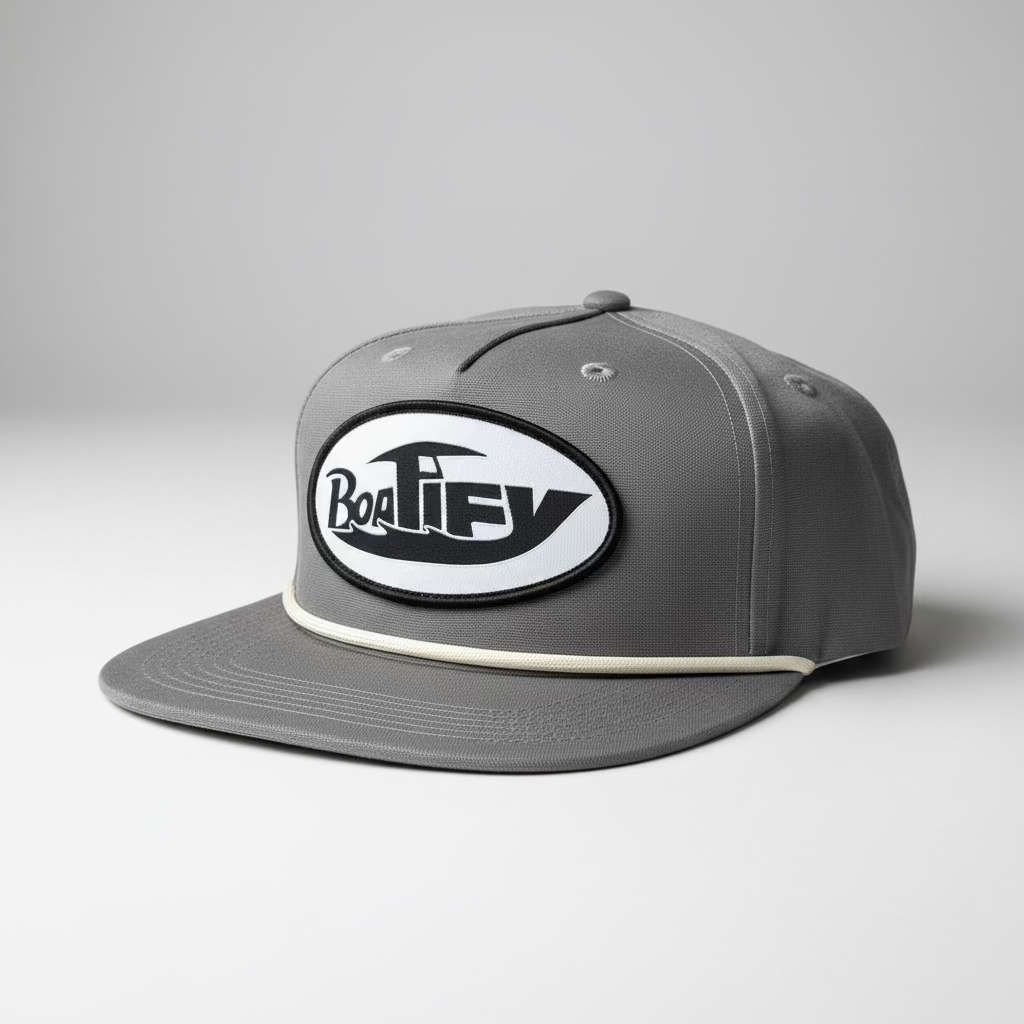 Slate Gray Boatify Lost Goat Rope Patch Hat