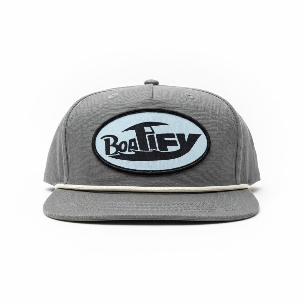 Slate Gray Boatify Lost Goat Rope Patch Hat