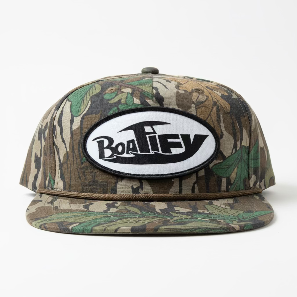 Mossy Oak Greenleaf Boatify Goat Rope Patch Hat