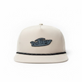 Tan Boatify "Pukka Black" Rope Patch Excursion Hat