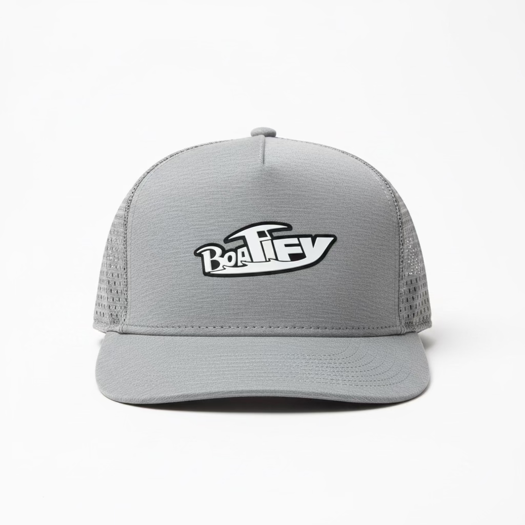 Heather Gray Boatify Pukka Mesh Patch Hat