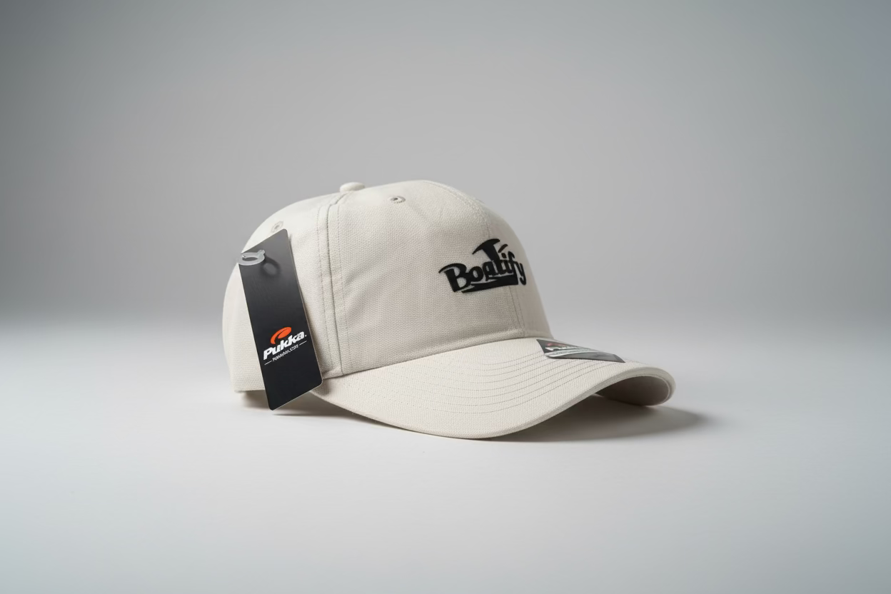 White Low Profile Unstructured Boatify Pukka Hat