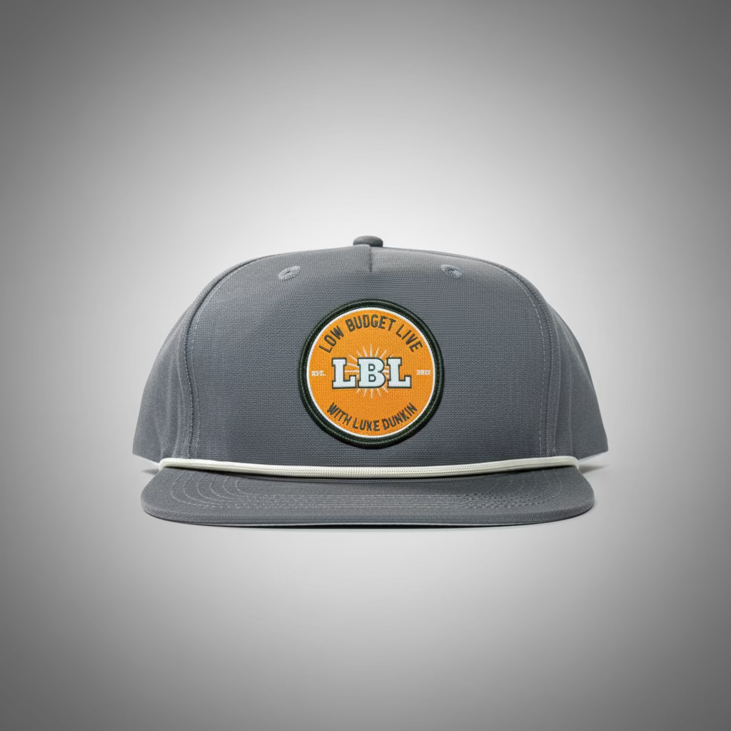 Slate Gray Low Budget Live Goat Rope Patch Hat