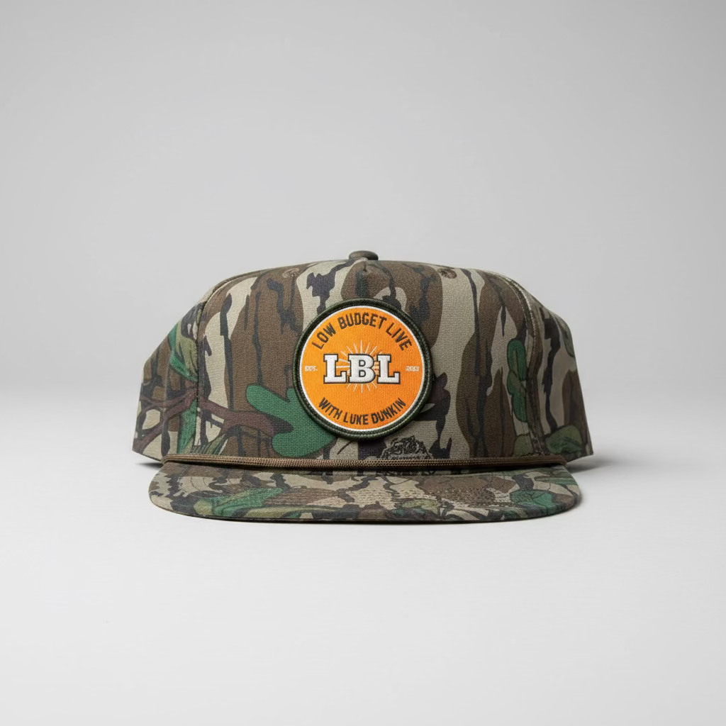 Mossy Oak Greenleaf Low Budget Live Goat Rope Patch Hat