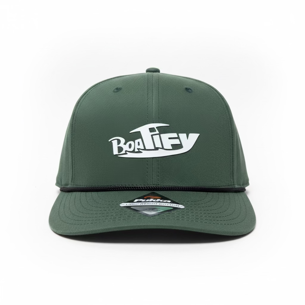 Forest Green Boatify Pukka Low Profile Rope Hat