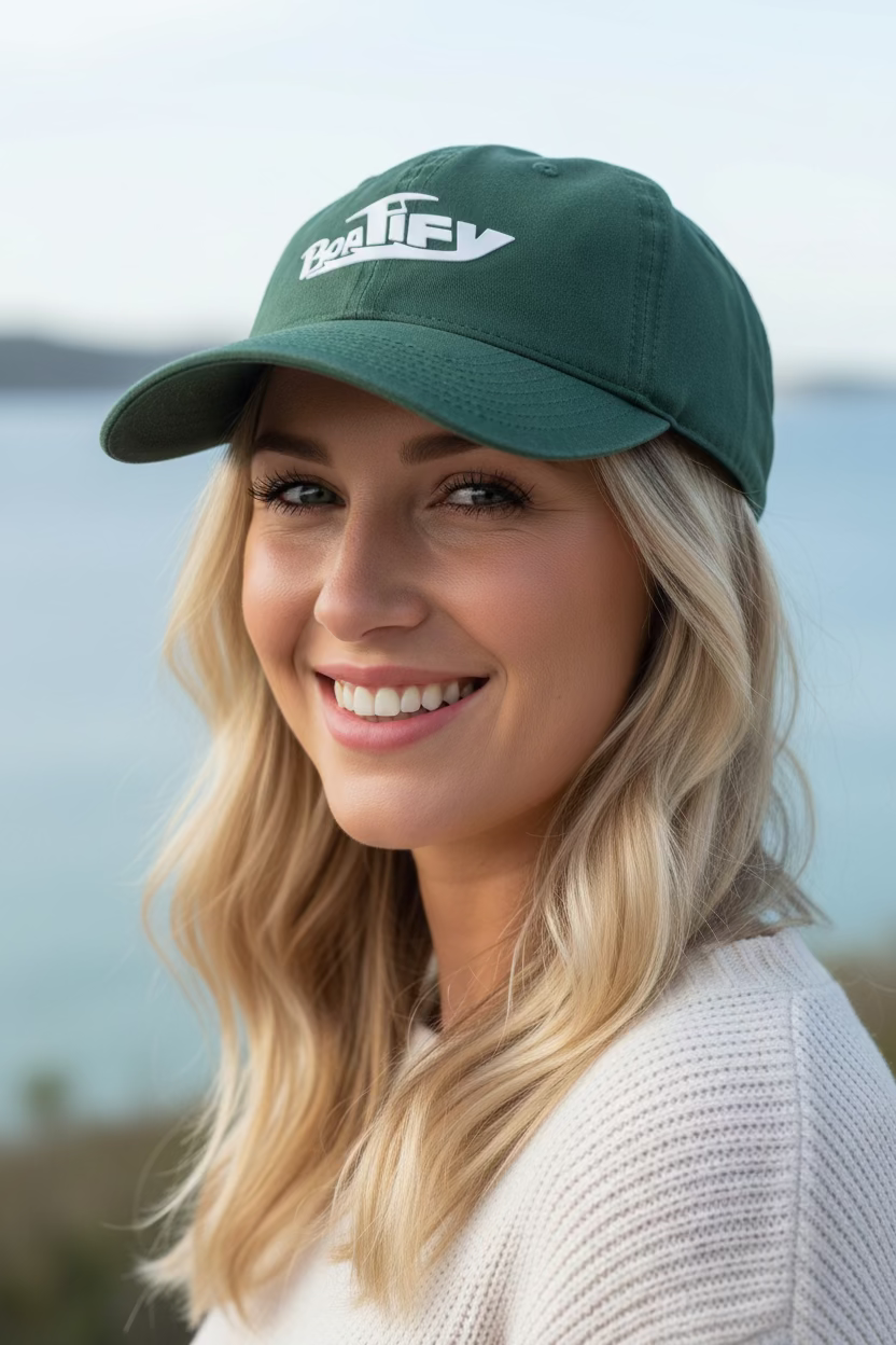 Hunter Green Boatify Pukka Low Profile Unstructured Hat