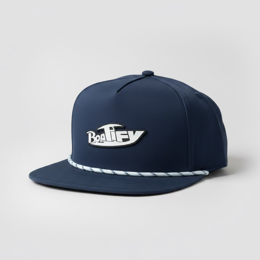 Navy Blue Boatify Pukka Rope Patch Hat