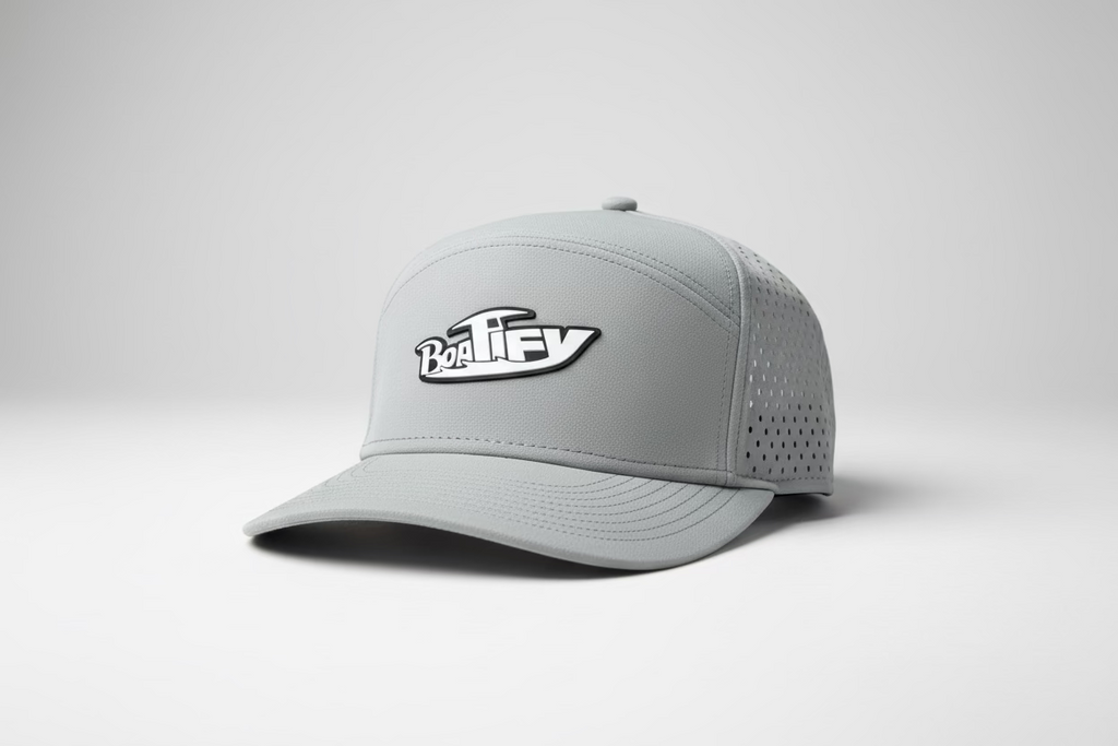 Matte Gray Boatify Pukka Patch Hat